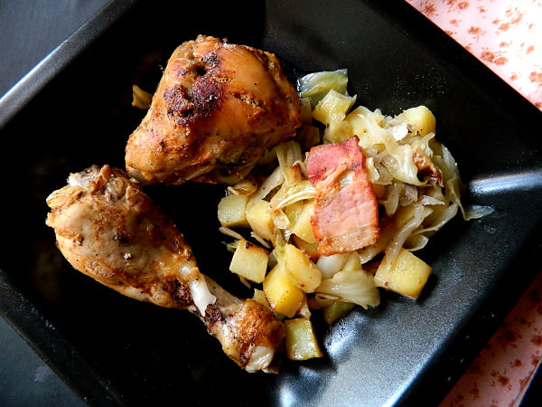 pollo con patatas al horno