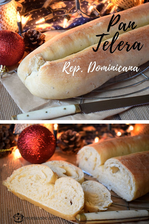 Telera pan navideño dominicano